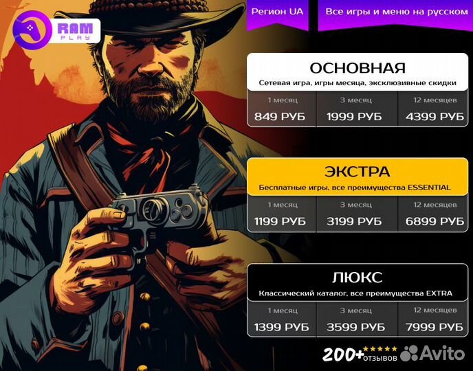 Подписка PS Plus Premium 12 месяцев + SnowRunner