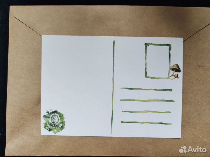 Авторские открытки, обучение рисованию акварелью