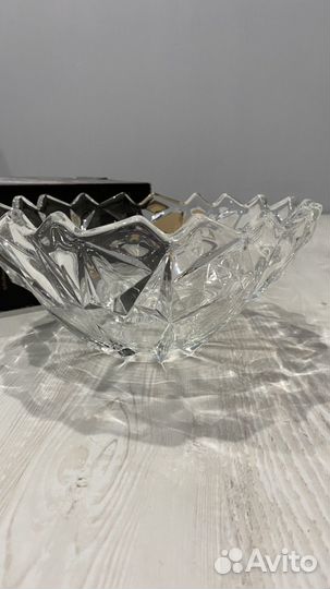 Хрустальная ваза для фруктов, салатов