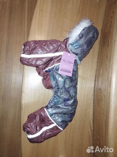 Новый комбинезон 45 см со светоотраж. лентами