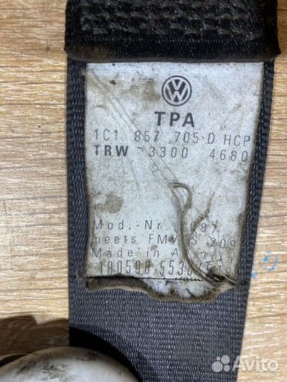 Ремень безопасности левый VW New Beetle A4