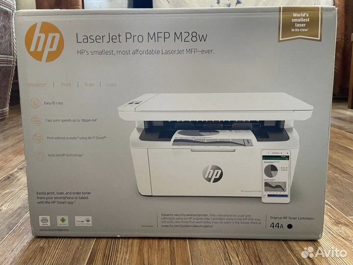 Принтер лазерный, мфу HP LaserJet Pro MFP M28w