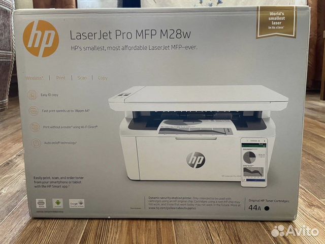 Принтер лазерный, мфу HP LaserJet Pro MFP M28w