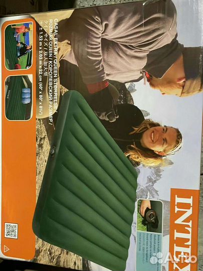 Надувной матрас intex с насосом