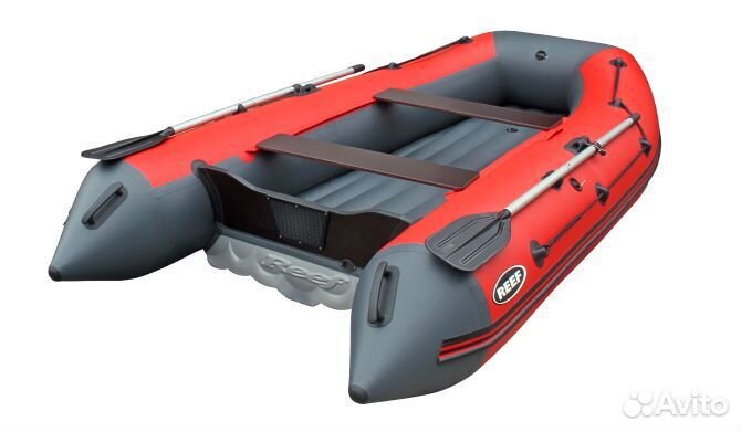 Надувная моторная лодка пвх reef 390 нднд Новые