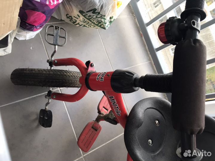 Велосипед 3-колесный с ручкой