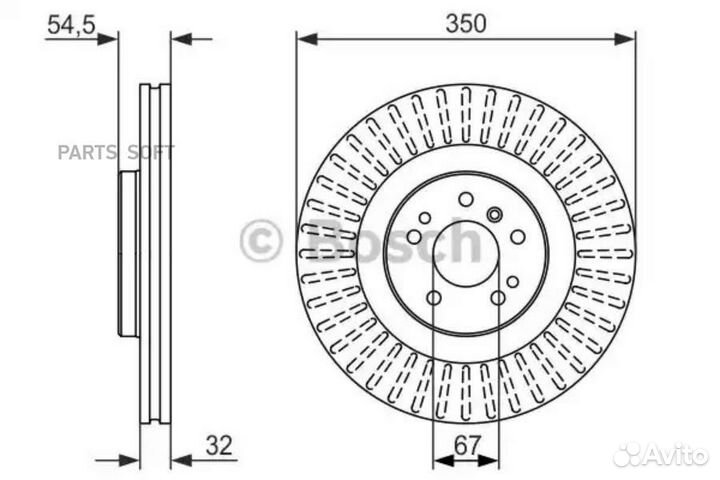 Bosch 0986479329 Тормозной диск