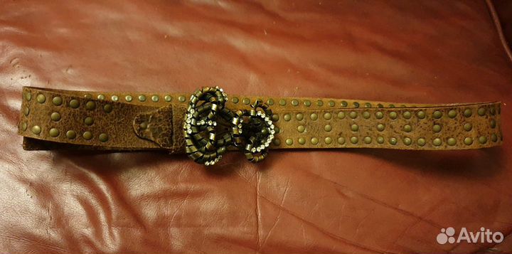 Ремень кожаный итальянский новый