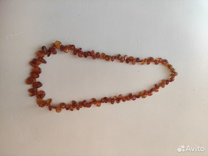 Бусы янтарные