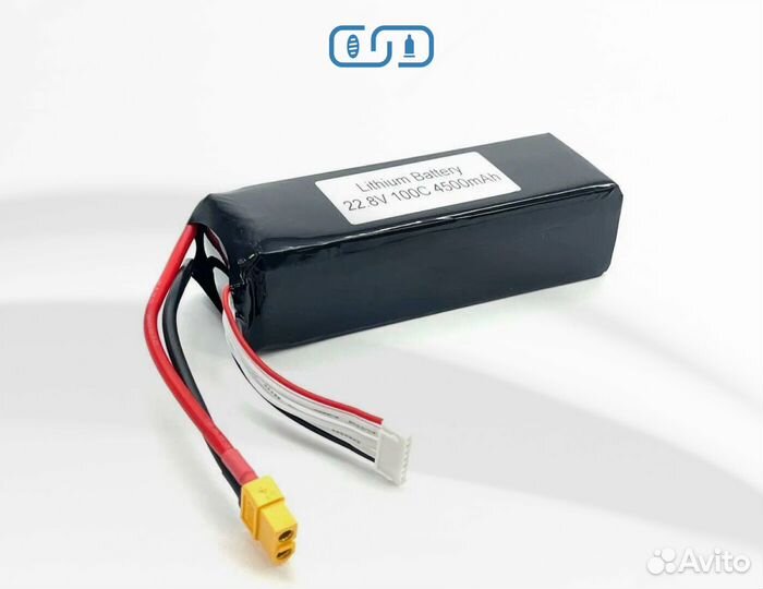 Аккумулятор для FPV дрона ZEE 4500mAh 6S100С XT60