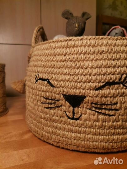 Корзина из джута