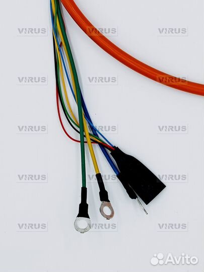 Провод мотор-колеса (оранжевыи) на электровелосипед