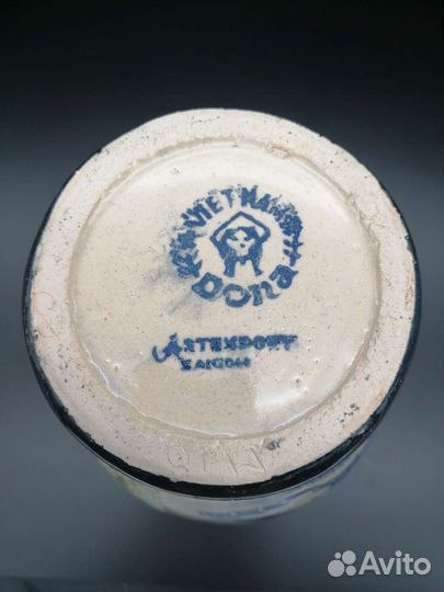 Ваза керамика, майолика, Вьетнам