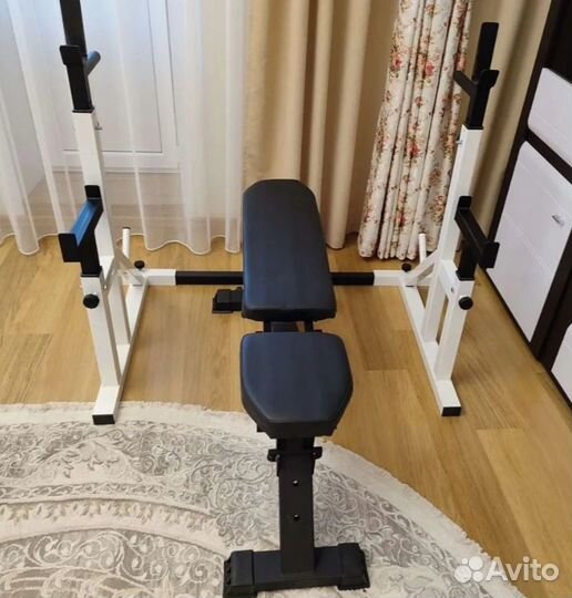 Скамья усиленная+ Стойки с Подстраховкой