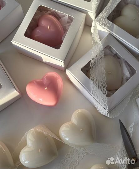 Ароматизированные свечи сердца опт