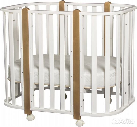 Кроватка детская + 2 матраса indigo brioni 4 в 1