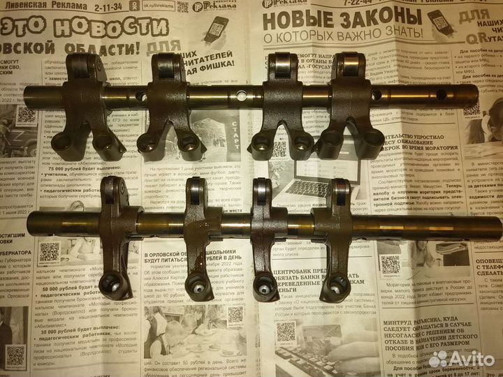 Рокера lancer 9, оси, распредвал