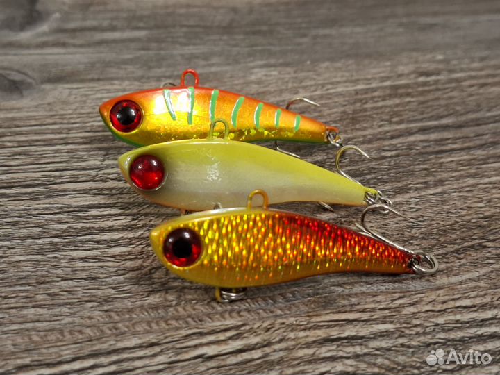 Набор раттлинов из 3 штук на форель 52 мм