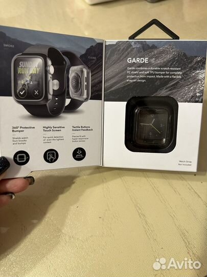 Защитный бампер + стекло на Apple Watch 4/5 40 мм