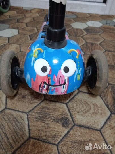Самокат 3х колёсный бу