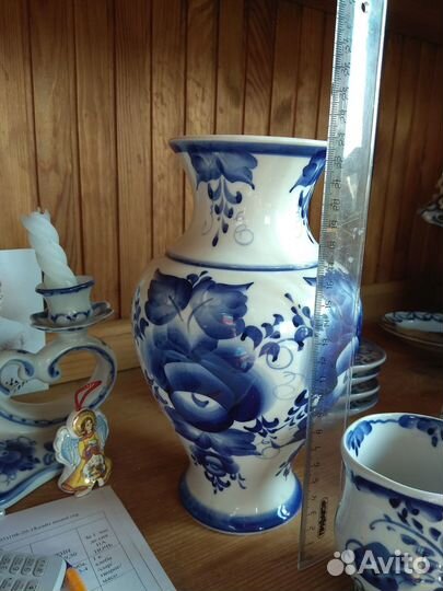 Вазы и предметы интерьера гжель