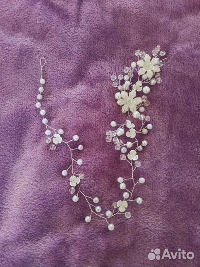 Свадебное украшение в волосы