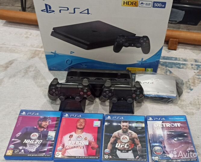 Ps4slim,игры,2джойстика