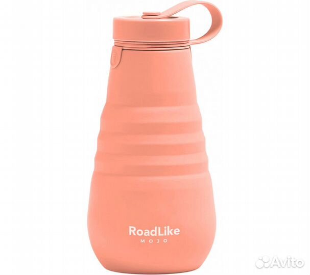 Бутылка складная RoadLike Mojo 500мл, коралл