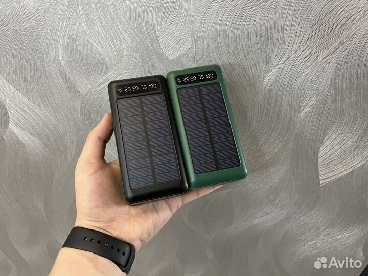 Повербанк на солнечной батарее 50.000 mAh