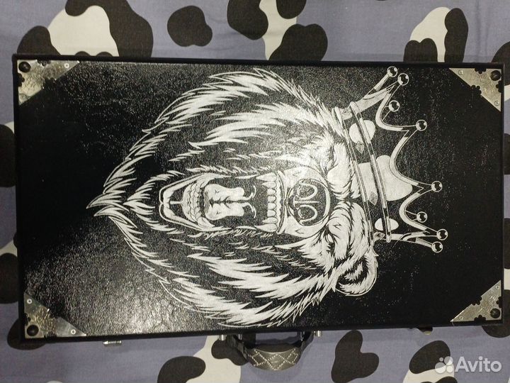 Нарды ручной работы со стеклом