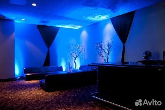 Звук, свет, дым, светомузыка, колонки