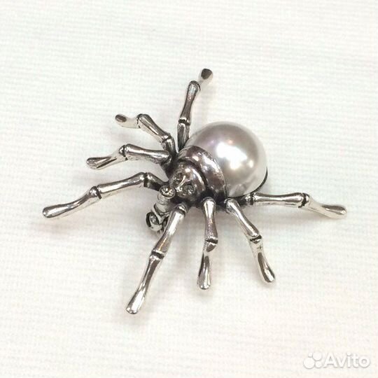 Дизайнерская,новая брошь «Паук»