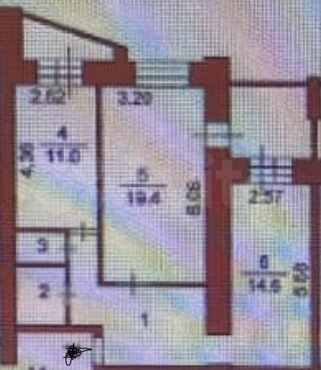 2-к. квартира, 60 м², 2/10 эт.
