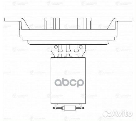Резистор э/вент. отоп. для а/м УАЗ 3163 