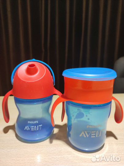 Поильник с трубочкой avent новый