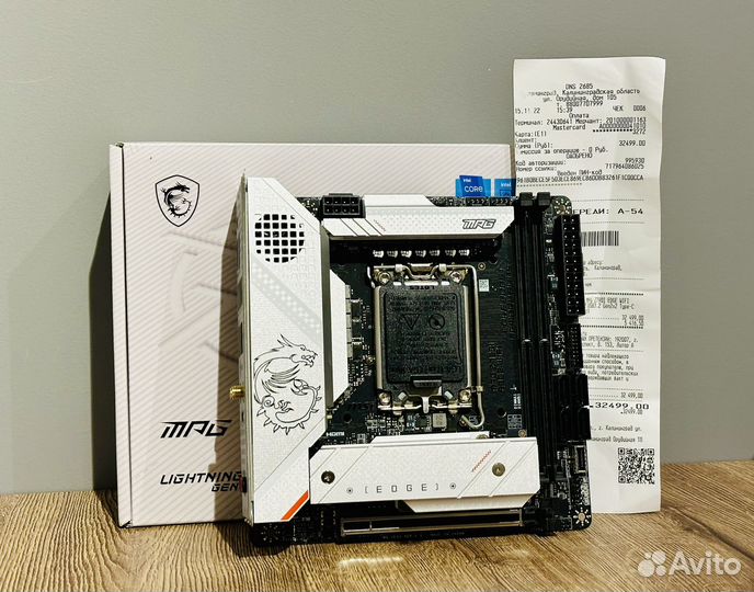 Msi MPG Z790I edge wifi / гарантия