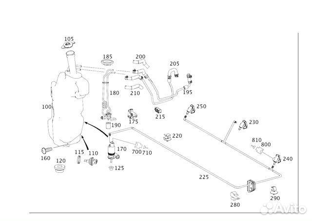 Шланг омывателя Новое / Оригинал