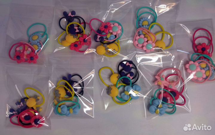 Набор детских резинок для волос