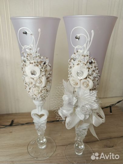 Свадебные бокалы 2шт