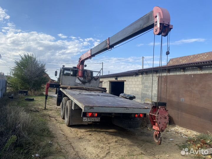 Аренда и услуги манипулятора, стрела 8 м, борт 10 т, 6 м