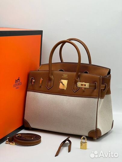 Сумка Hermes birkin текстиль