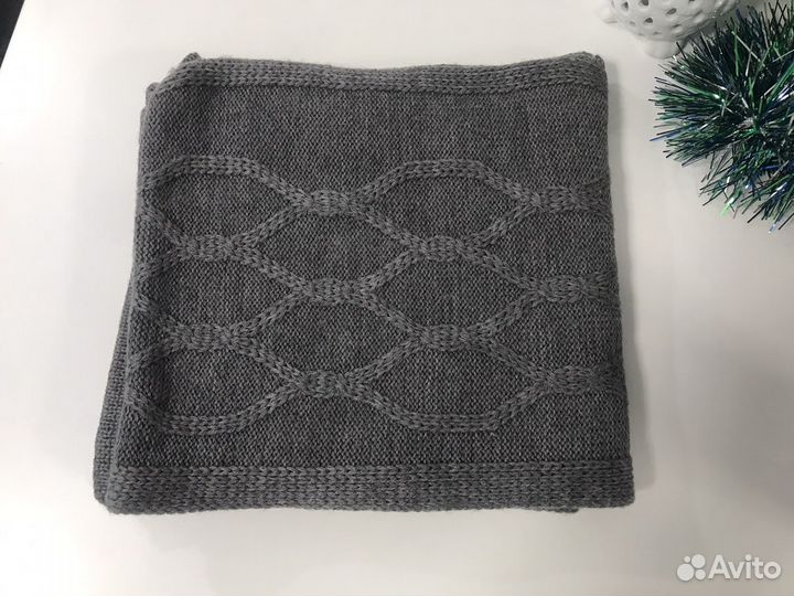 Шарф капюшон вязаный