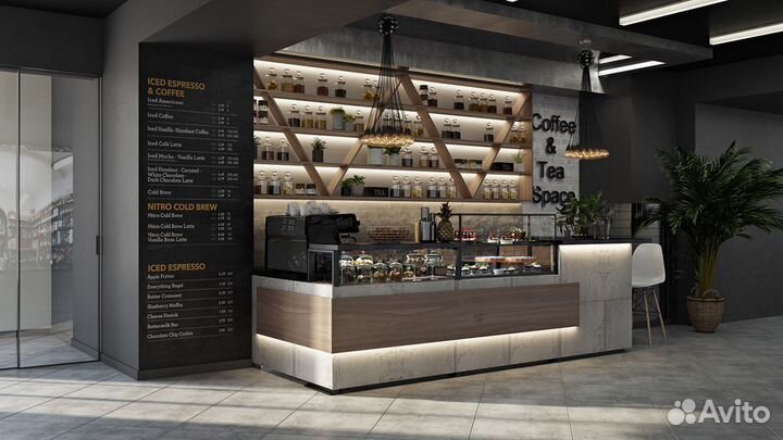 Барные стойки Кофе, торговые островки в ТЦ
