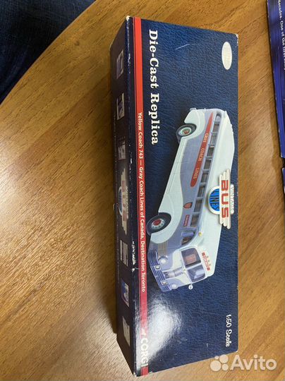 Corgi bus 1:50 yellow coach 743 Toronto автобус