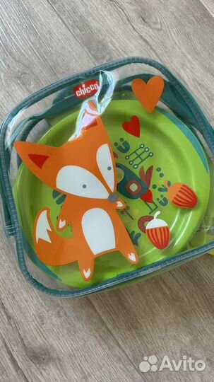 Новый набор детской посуды Chicco