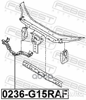 Усилитель передн бампера nissan almera G15RA 20