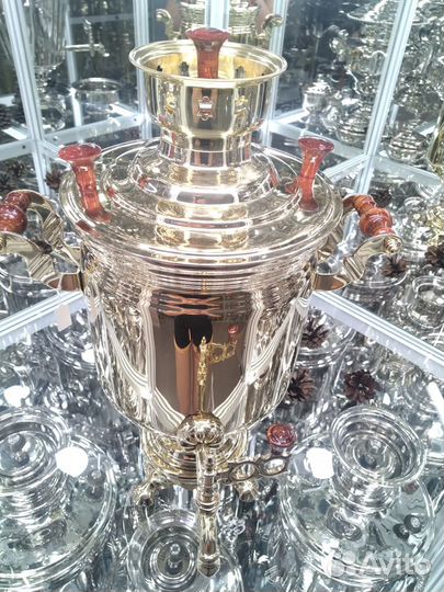 Новый тульский угольный дровяной самовар