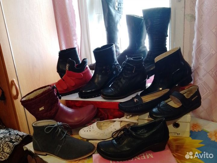 Ботинки, сапоги кожа, текстиль, резина 36,37,38,39