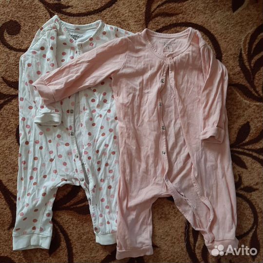 Вещи пакетом на девочку с рождения до 86 размера