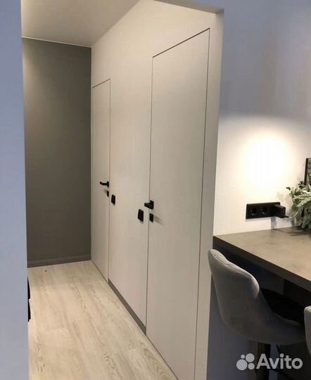 Скрытые двери под покраску